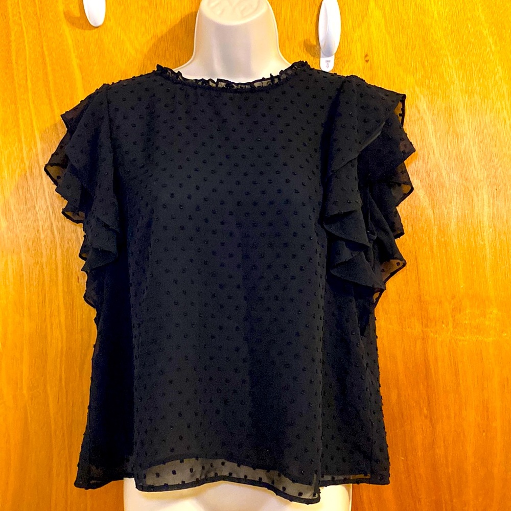 NWOT 1.state size S black blouse